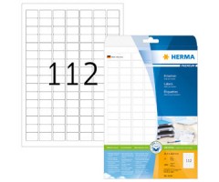 Kleebisetiketid Herma Premium - 25.4x16.9mm, 25 lehte